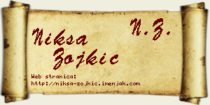 Nikša Zojkić vizit kartica